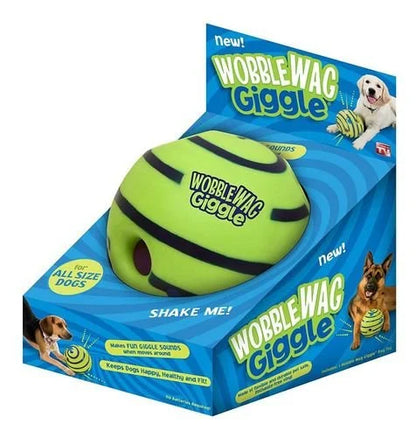 Pelota Interactiva "Wobble Wag" (Brilla en la Oscuridad y Hace Sonido)